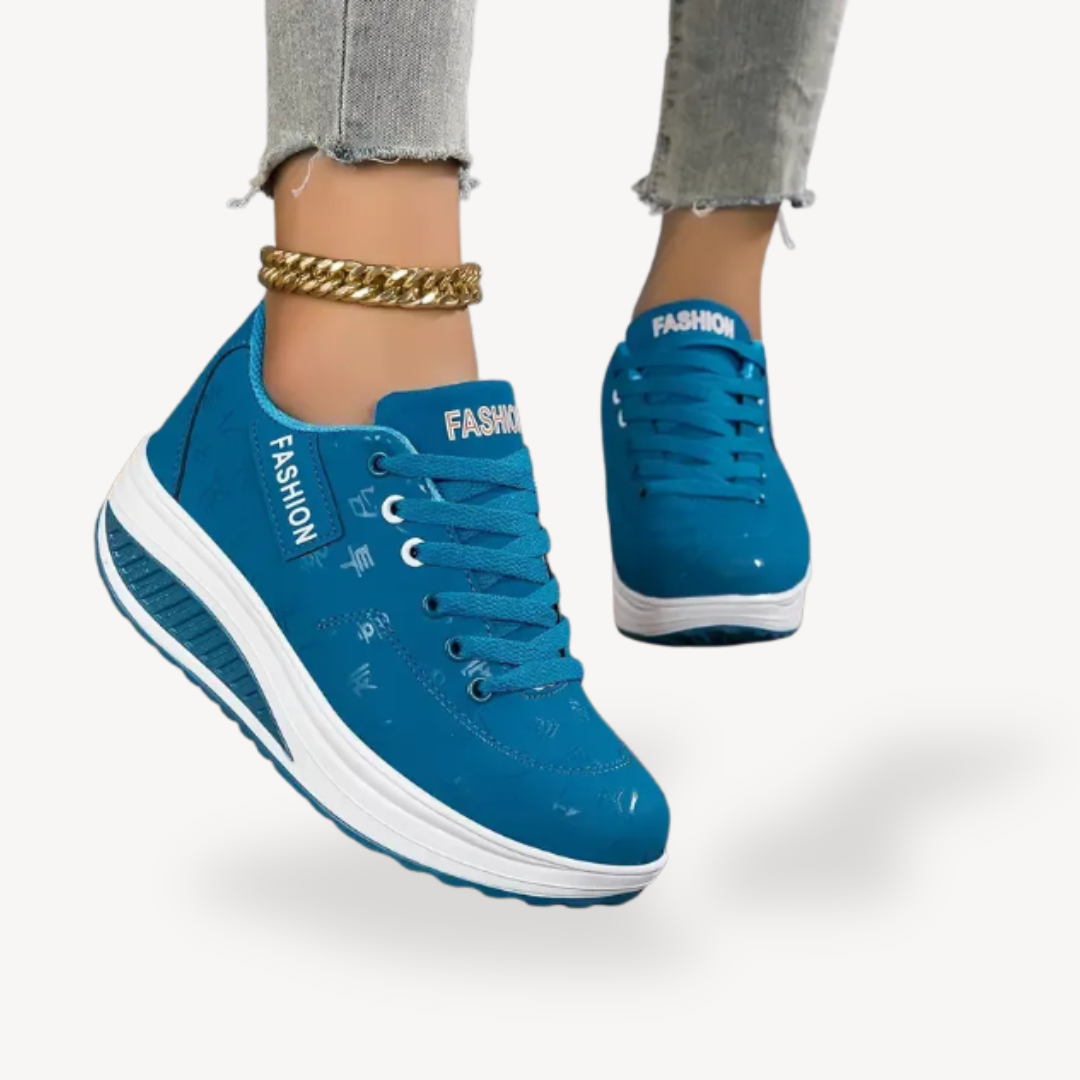 Leather Platform Orthopedic Sneakers Women | Loravelle