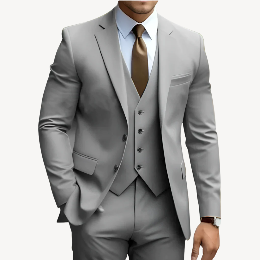 Men's Wool Blend 3-Piece Suit | Loravelle