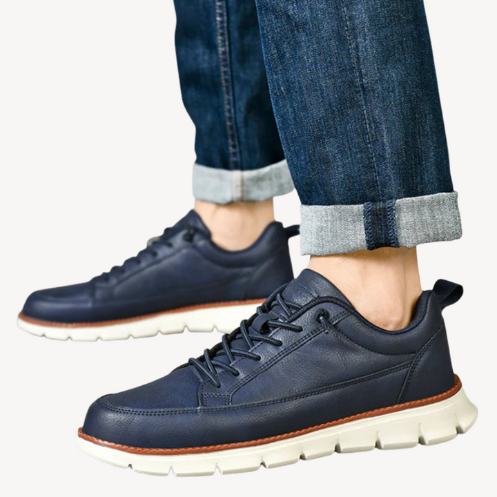Orthopedic Leather Casual Sneakers for men | Loravelle
