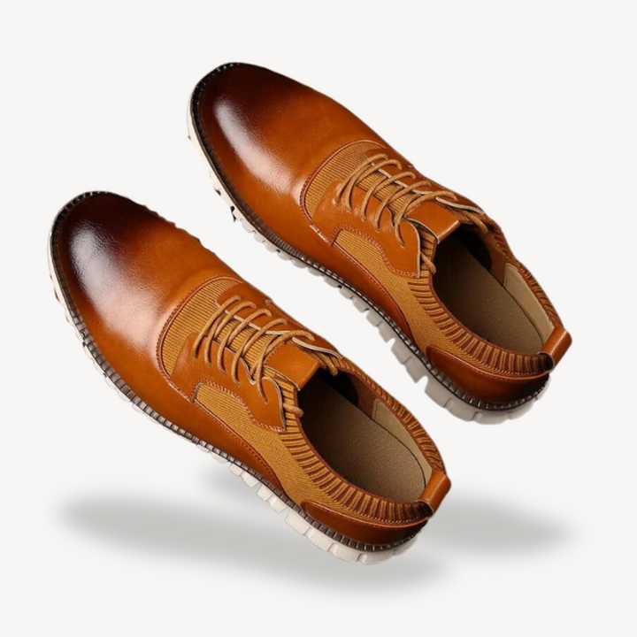 Men's Orthopedic Leather Walking Trainers | Loravelle