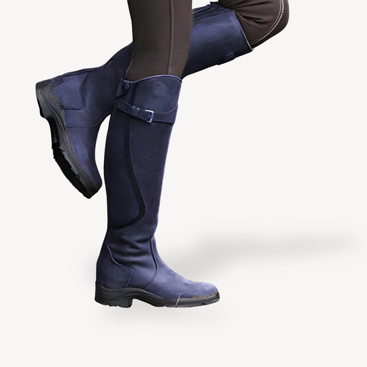 PU Leather Orthopedic Riding Boots Women | Loravelle