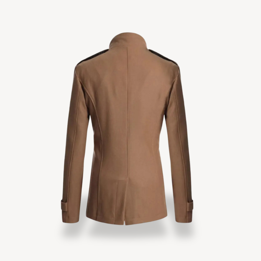 Double-Breasted Wool Blend Coat Men | Loravelle