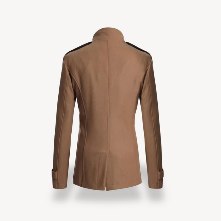 Double-Breasted Wool Blend Coat Men | Loravelle