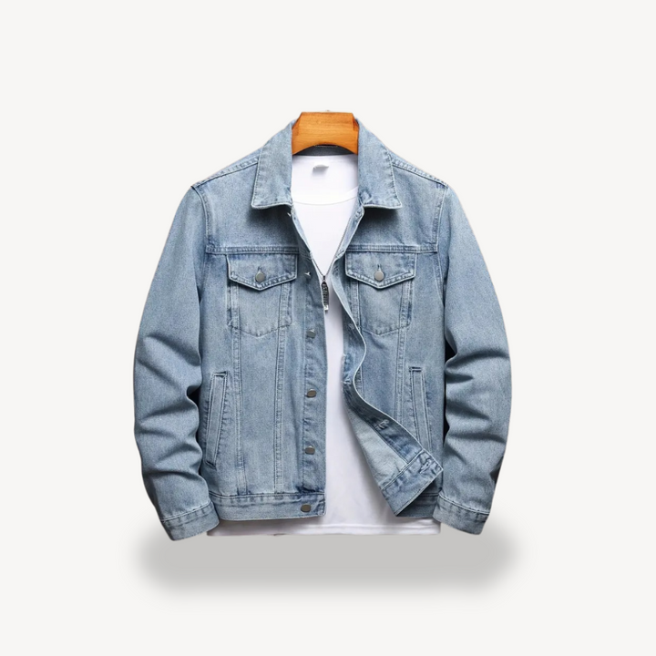 Light Blue Denim Jacket for Men | Loravelle