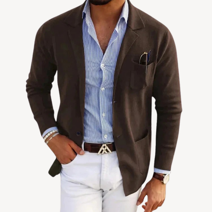 Men's Lightweight Cotton Blazer Jacket | Loravelle