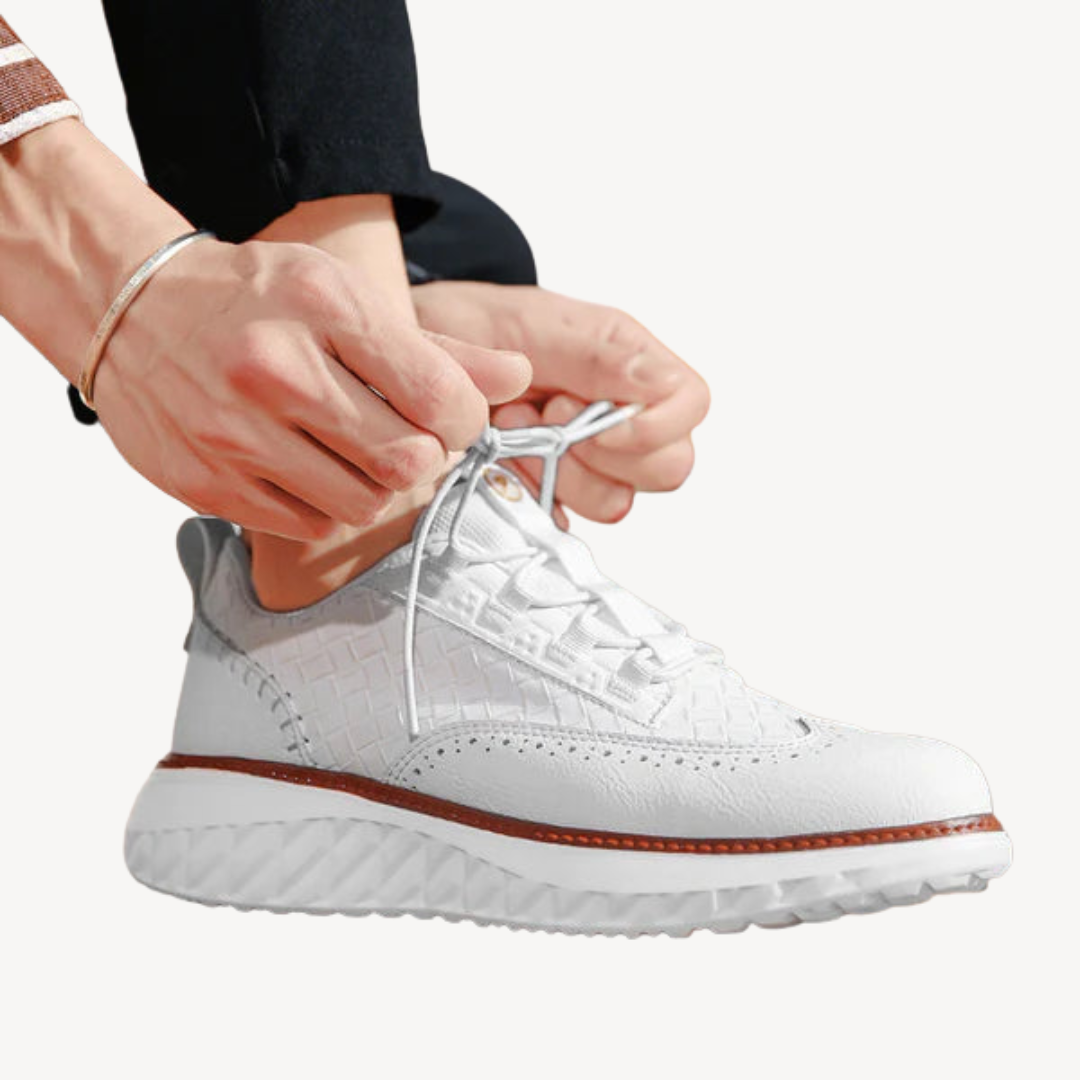 Men's Orthopedic Leather Casual Sneakers | Loravelle