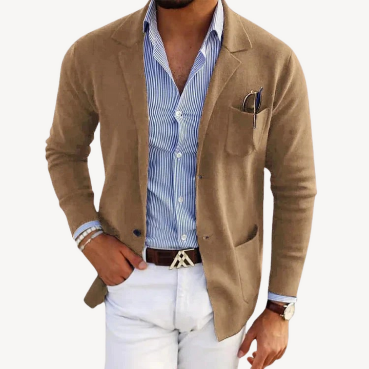 Men’s Casual Blazer Cotton Blend Slim Fit | Loravelle