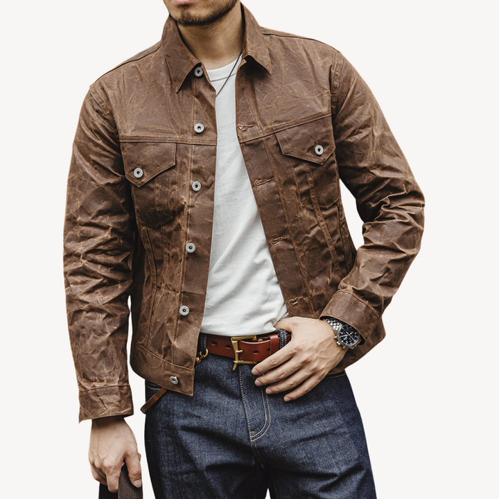 Waxed Canvas Jacket for Men | Loravelle