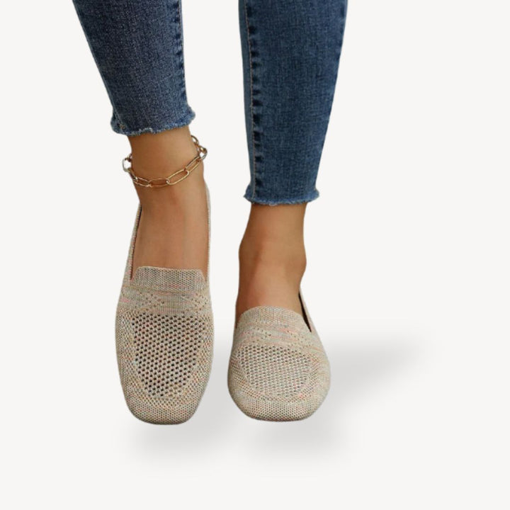Women's Knitted Orthopedic Slip On Loafers | Loravelle
