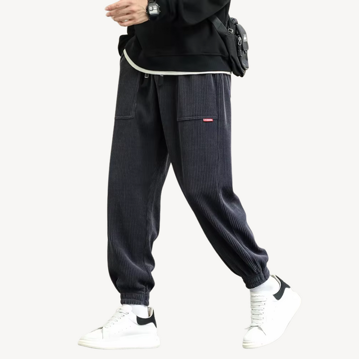 Men's Corduroy Jogger Trousers | Loravelle