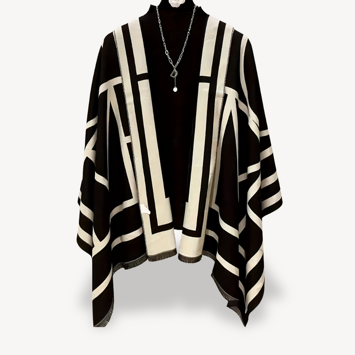 Geometric Print Kimono Shawl for Women | Loravelle