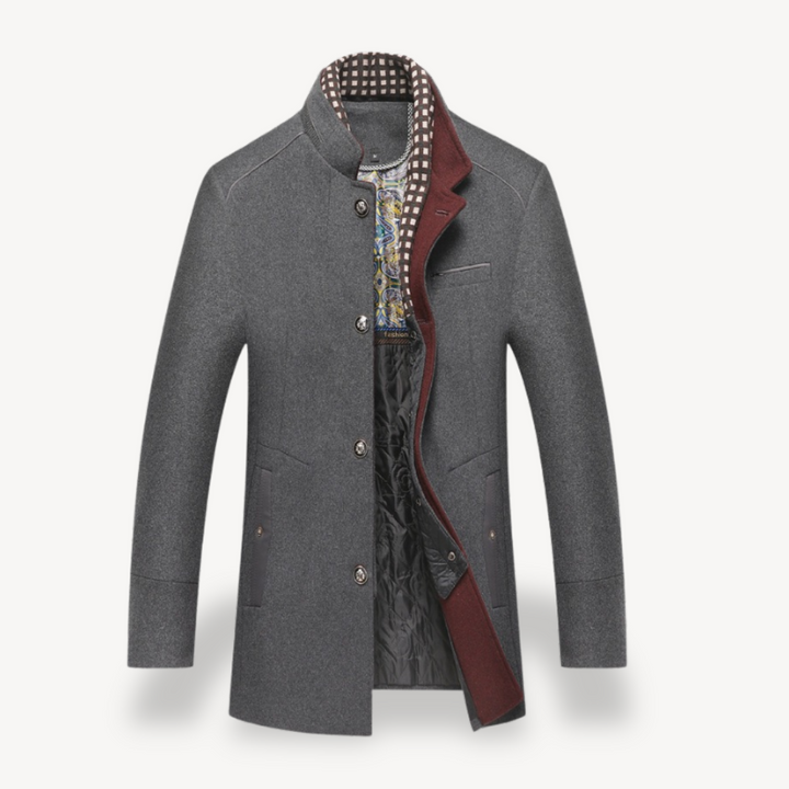 Wool Blend Casual Coat Men | Loravelle