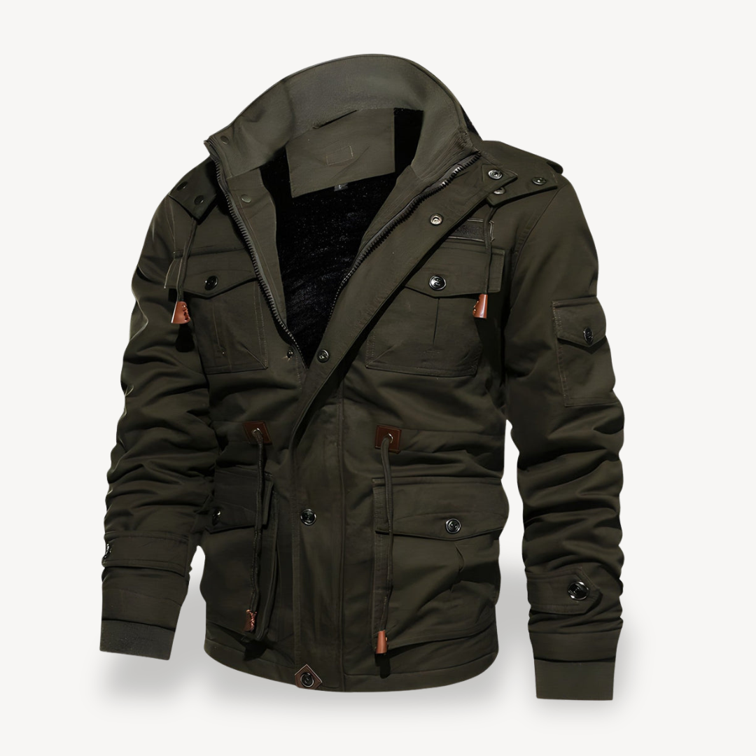 Men's Casual Winter Jacket with Pockets | Loravelle