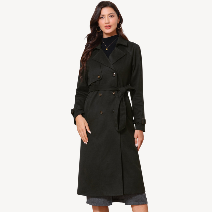 Double-Breasted Trench Coat for Women | Loravelle