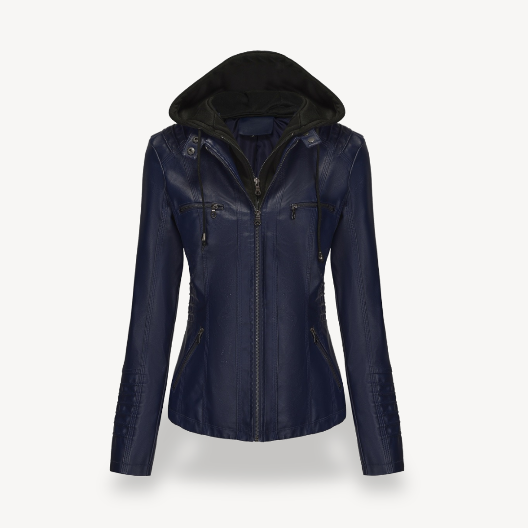 Motorcycle Faux Leather Jacket Women | Loravelle
