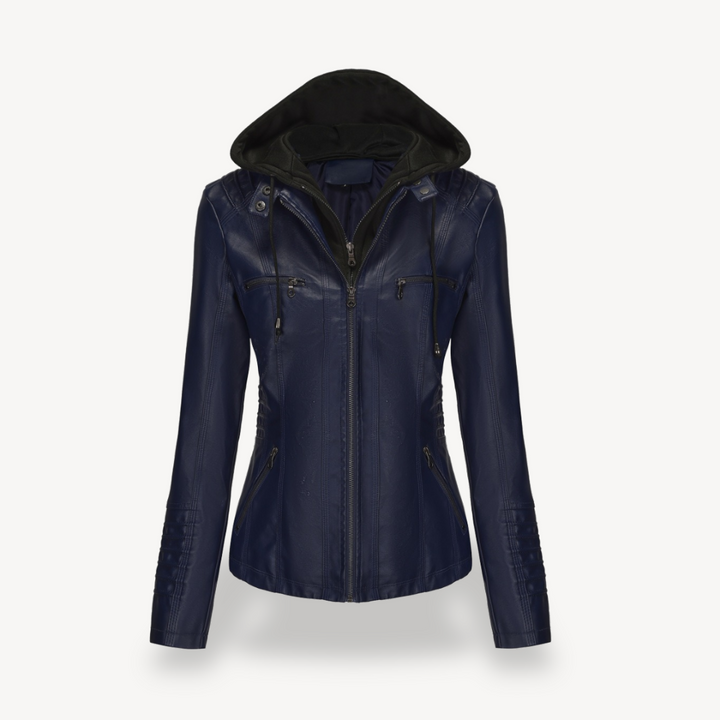 Motorcycle Faux Leather Jacket Women | Loravelle