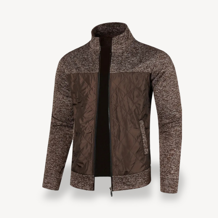 Quilted Padded Zip-Up Jacket Men | Loravelle