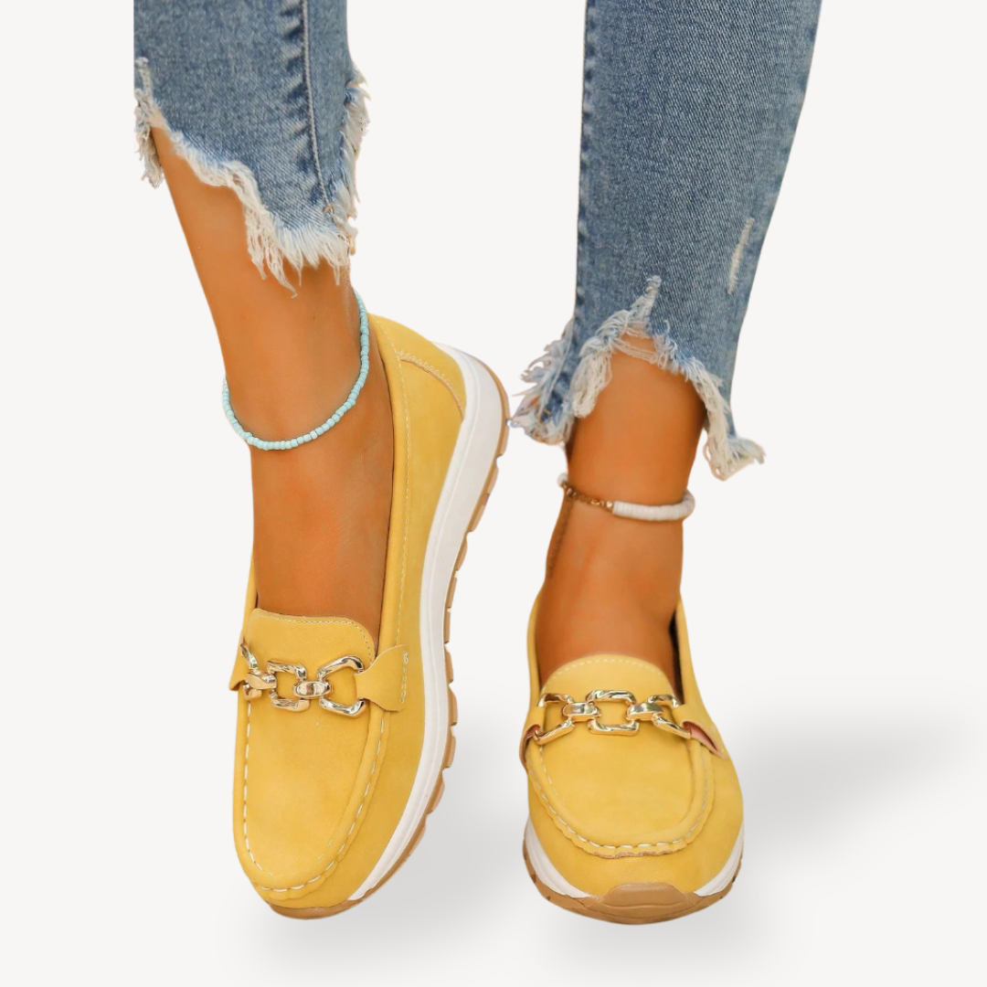 Women's Orthopedic Suede Platform Loafers | Loravelle