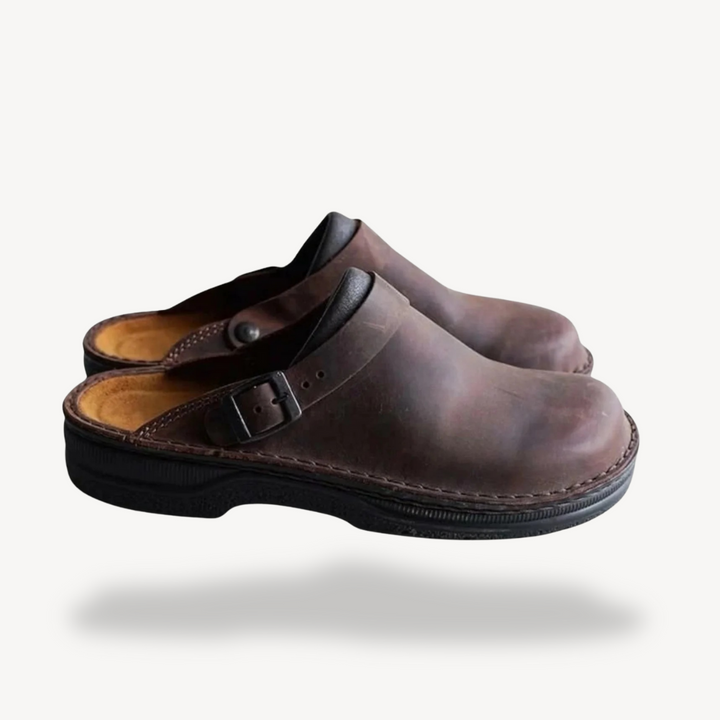 Orthopedic Suede Clog Shoes Men | Loravelle