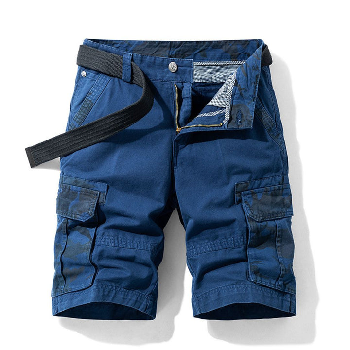 Men's Camo Patchwork Cargo Shorts Cotton | Loravelle