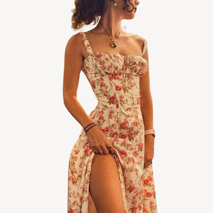 Women’s Floral Split Midi Dress | Loravelle