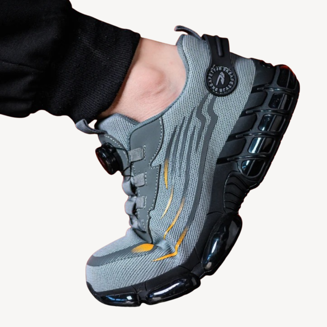 Men's Steel Toe Orthopedic Work Trainers Mesh Safety Shoes | Loravelle