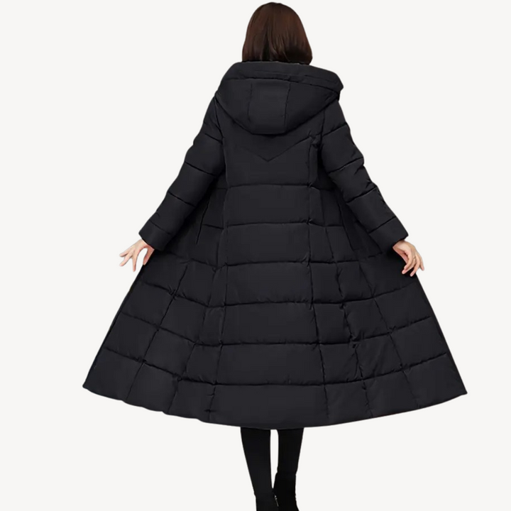 Long Hooded Puffer Coat Women | Loravelle