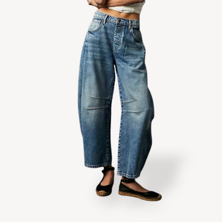 Women's Wide Leg Denim Jeans | Loravelle