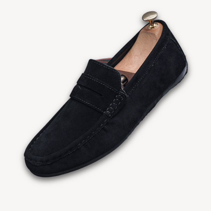 Loravelle | Men's Classic Suede Loafers – Comfortable Slip-On Penny Loafers for Casual & Formal Wear