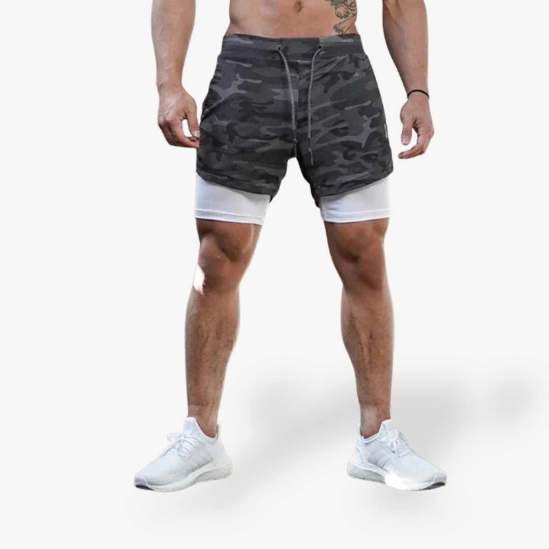Men's 2-in-1 Gym Shorts | Loravelle