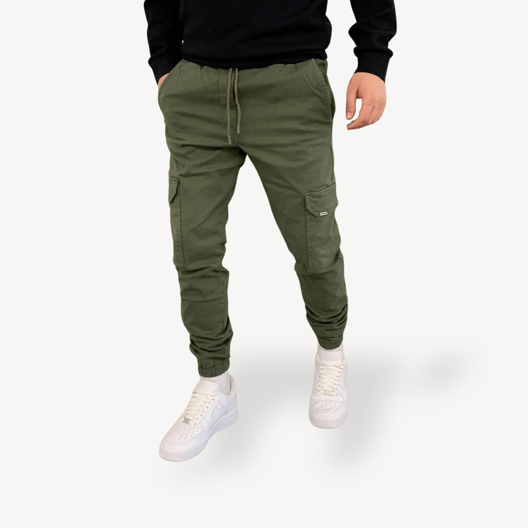 Men’s Cargo Jogger Pants Polyester Streetwear | Loravelle