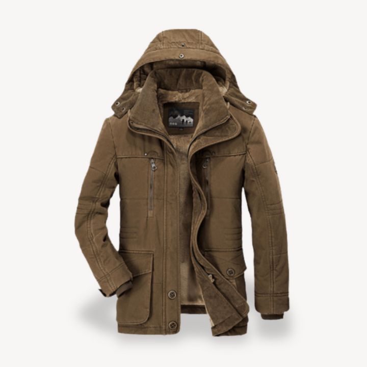 Men's Waterproof Winter Jacket with Hood | Loravelle