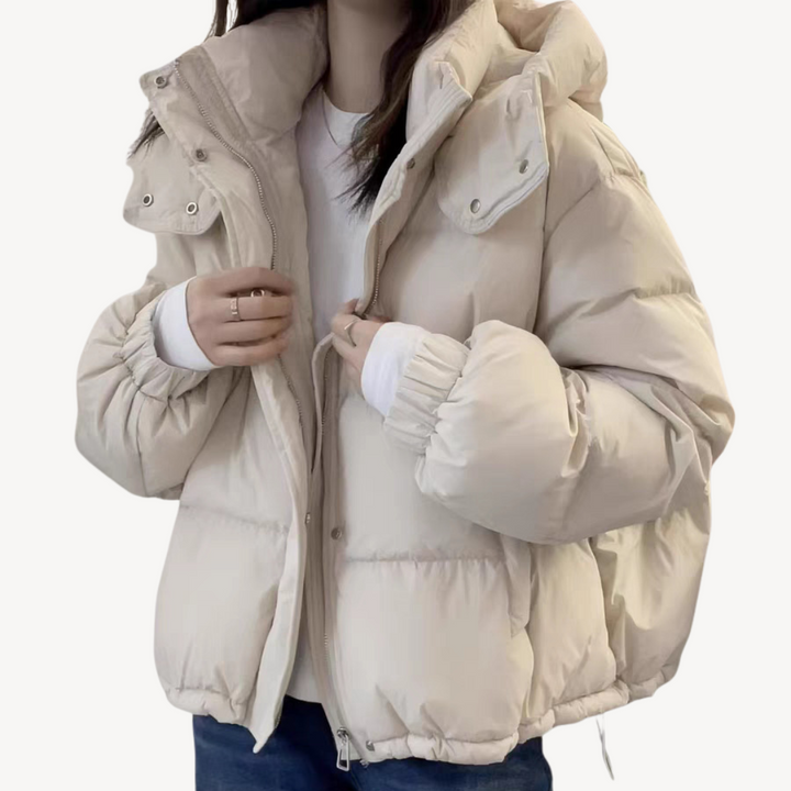 Puffer Jacket with Hood for Women | Loravelle