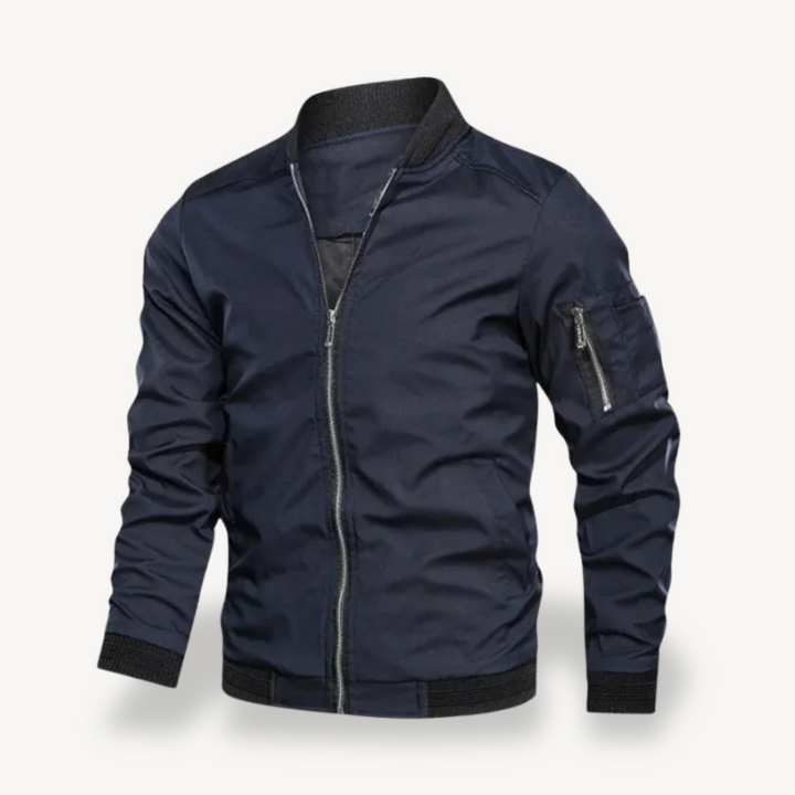 Men's Lightweight Polyester Bomber Jacket | Loravelle