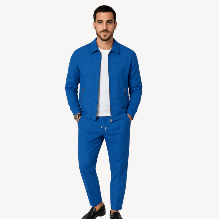 Men’s Cotton Knit Tracksuit Set | Loravelle