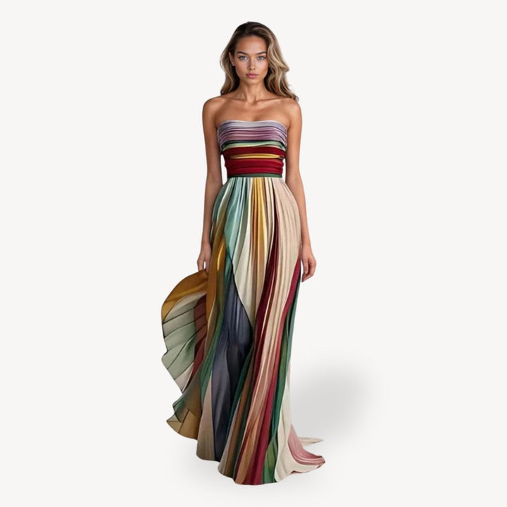 Women's Pleated Maxi Dress | Loravelle