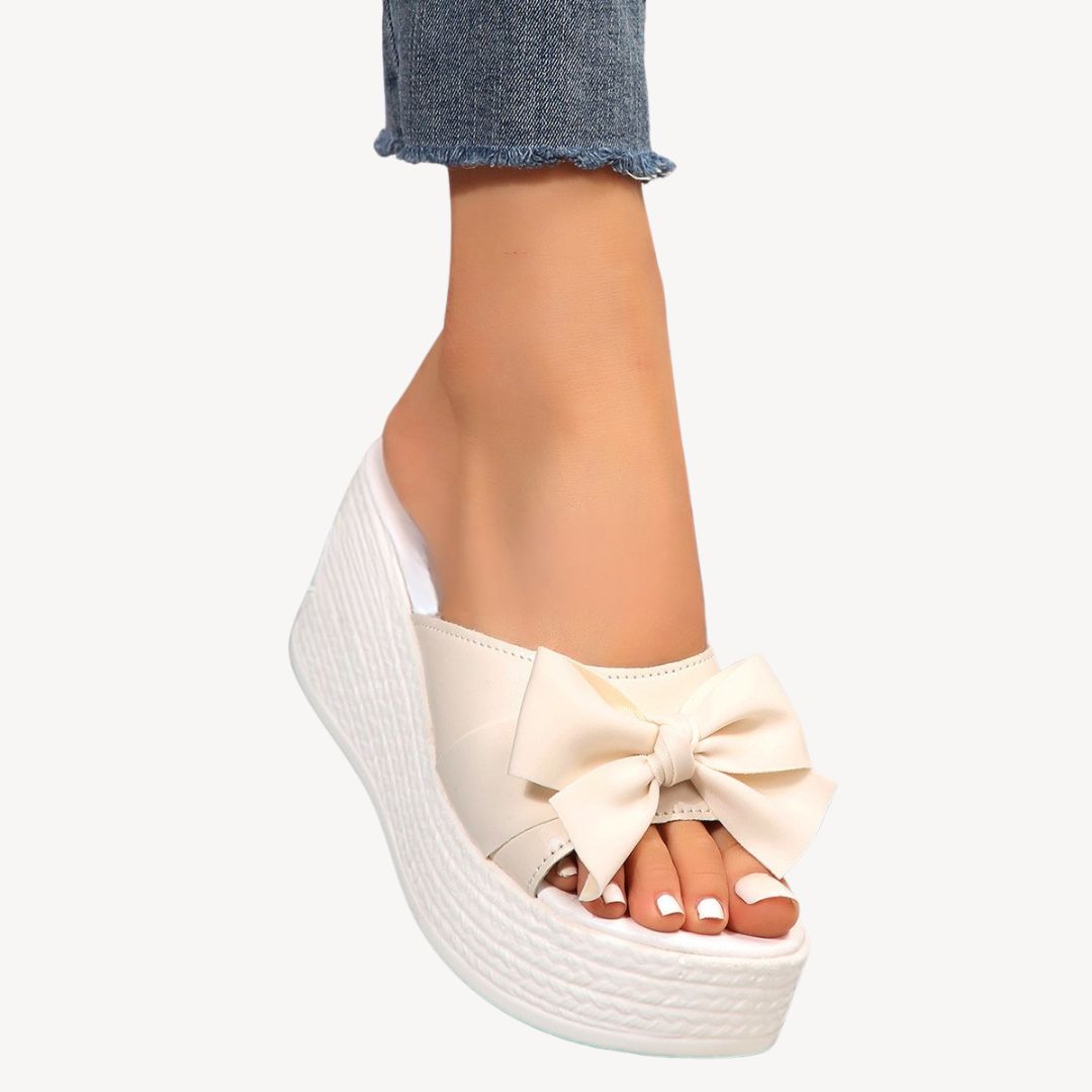 Women's Orthopedic Bow Knot Wedge Sandals | Loravelle