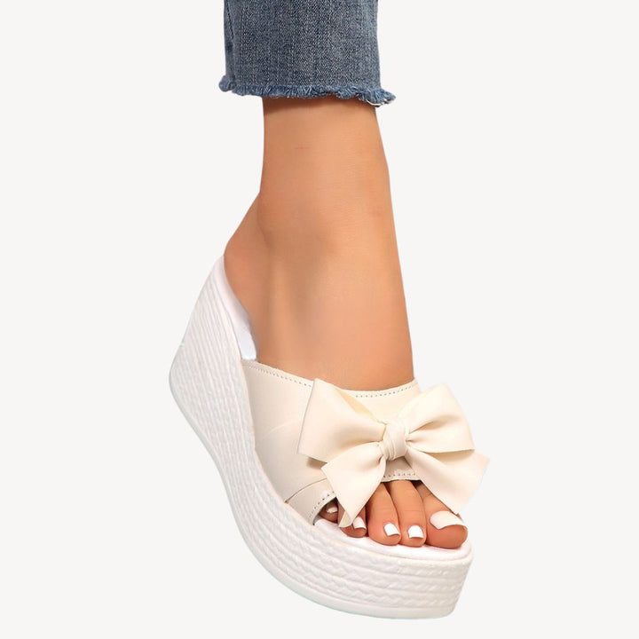 Women's Orthopedic Bow Knot Wedge Sandals | Loravelle