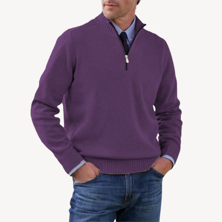 Men's Half-Zip Sweater | Loravelle