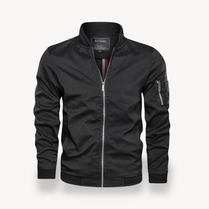 Men's Lightweight Bomber Jacket Zip Pocket | Loravelle