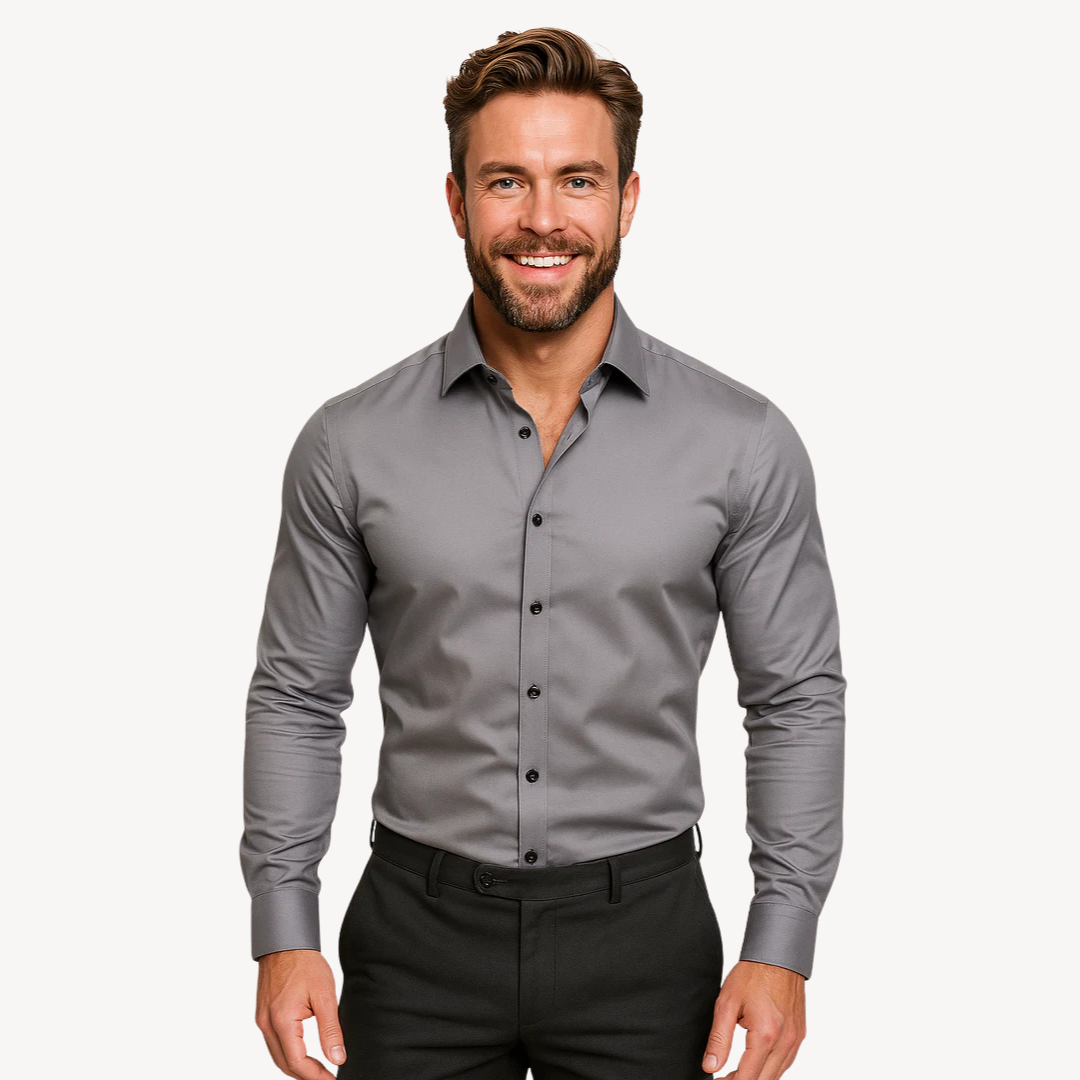 Men's Wrinkle-Free Long Sleeve Shirt | Loravelle