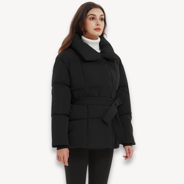 Loravelle | Belted Quilted Puffer Jacket for Women