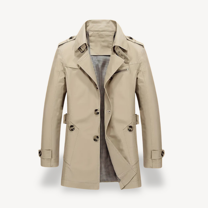 Men's Cotton Blend Trench Coat | Loravelle