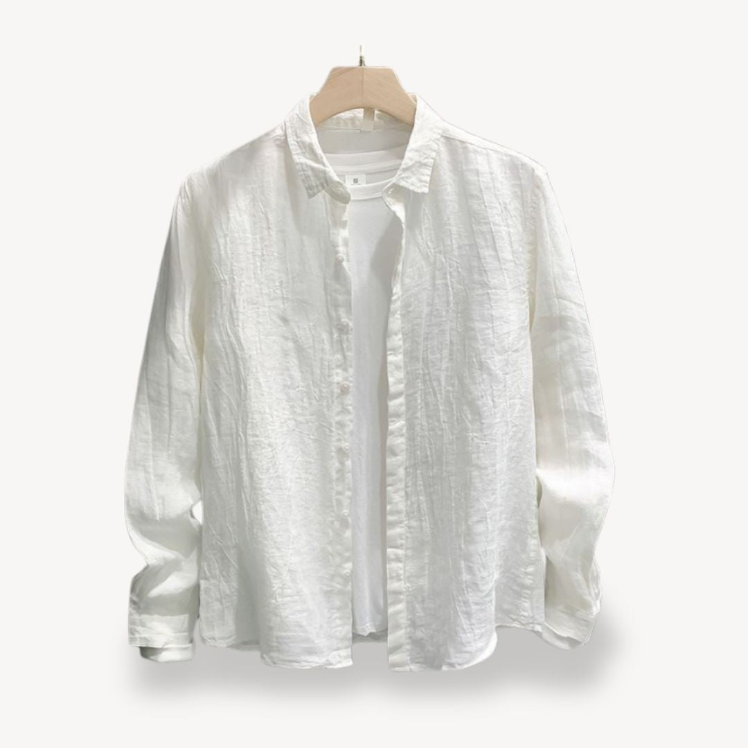 Relaxed Fit Linen Shirt Men | Loravelle