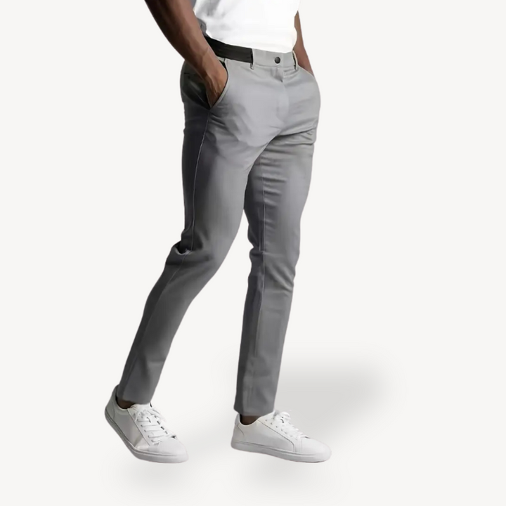 Slim Fit Stretch Trousers Men | Loravelle