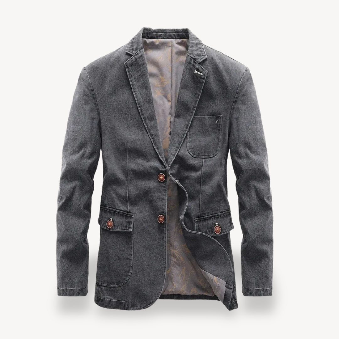 Men's Denim Blazer Jacket | Loravelle
