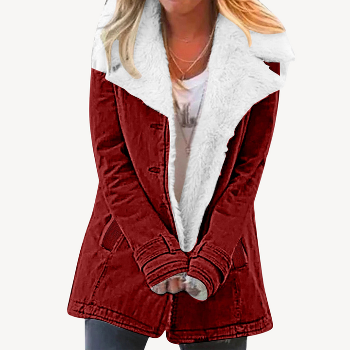 Women's Sherpa Lined Denim Jacket | Loravelle