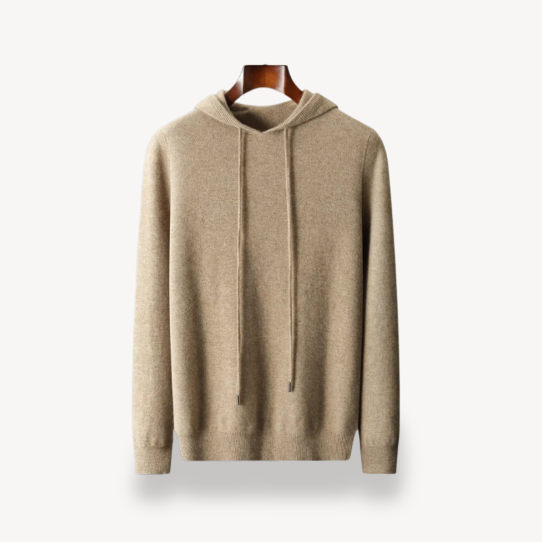 Men's Cashmere Knit Hoodie Sweater | Loravelle