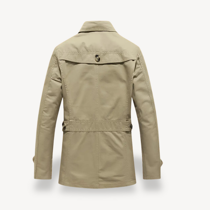 Men's Cotton Blend Trench Coat | Loravelle