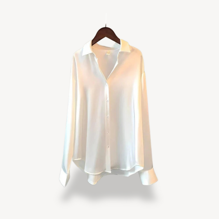Silk-Like Blouse Long Sleeve Women | Loravelle